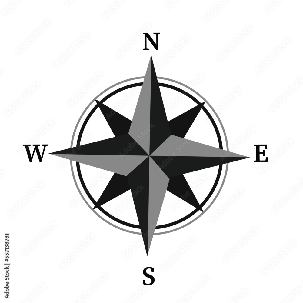 Wind rose with poles. Nautical compass symbol for geographic exploration and wayfinding on sea and land vector cartography Wind rose with poles. Nautical compass symbol for geographic exploration and wayfinding on sea and land vector cartography