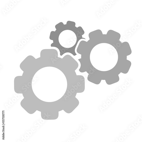 gear icon, gear setting, gear illustration, three gear icon