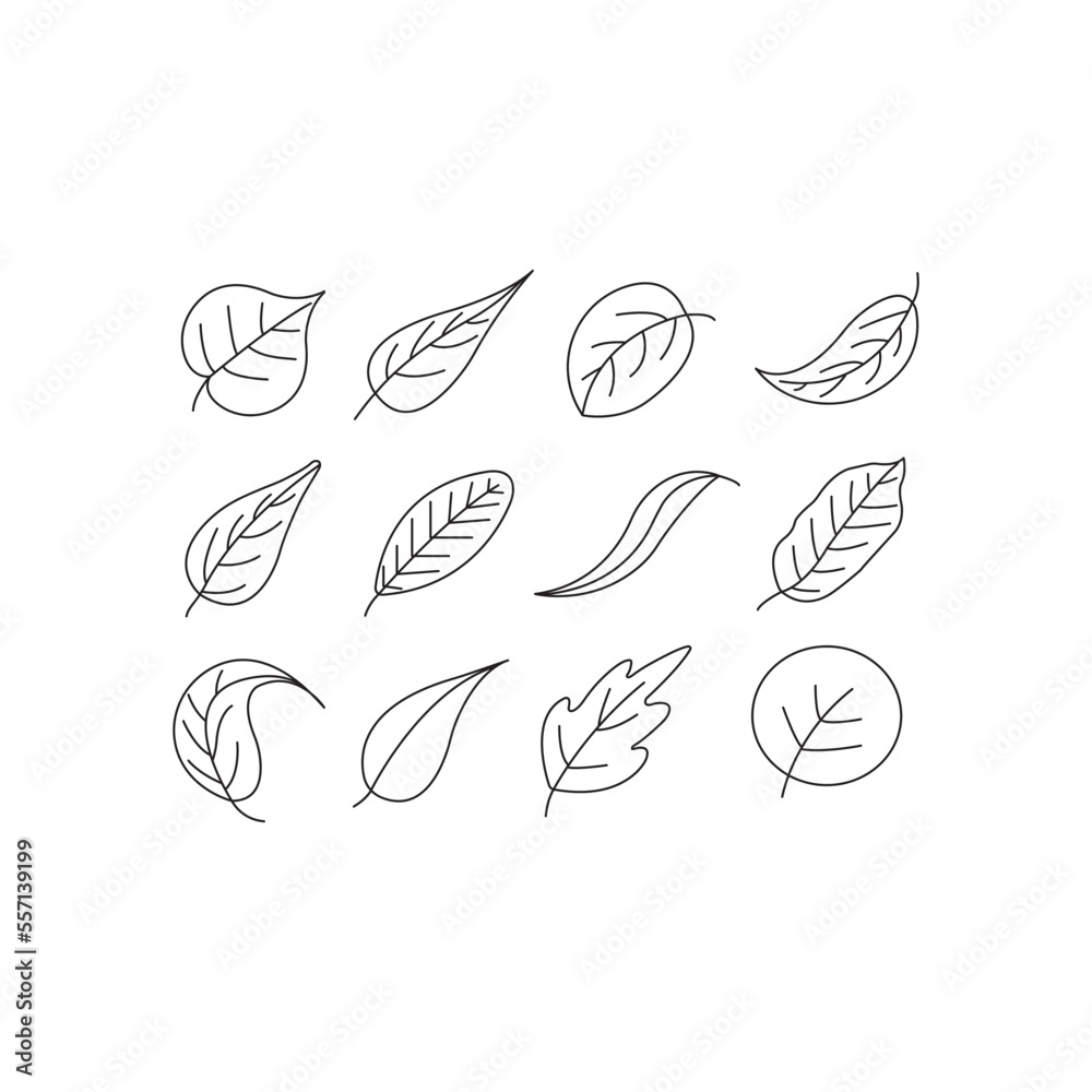 leaf icon or logo isolated sign symbol vector illustration. leaf icon set isolated on white background. Perfect for coloring book, textiles, icon, web, painting, books, t-shirt print. leaf icon or logo isolated sign symbol vector illustration. leaf icon set isolated on white background. Perfect for coloring book, textiles, icon, web, painting, books, t-shirt print.
