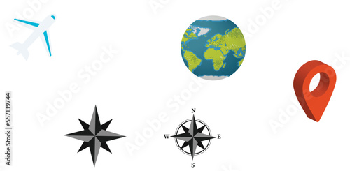 Black planet with meridians icon. Global geographic sphere with grid lines for business and travel vector symbols