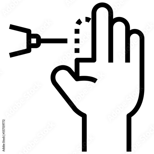 synthetic tissues outline style icon