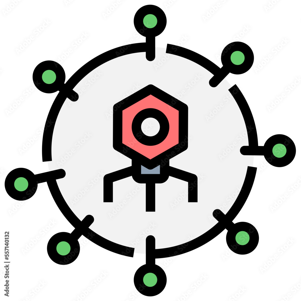 nanotechnology filled outline style icon nanotechnology filled outline style icon