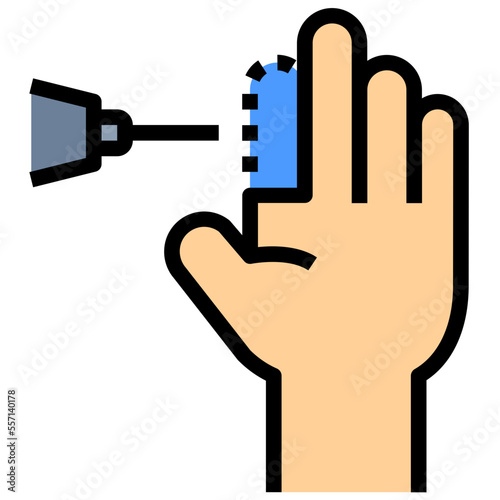 synthetic tissues filled outline style icon