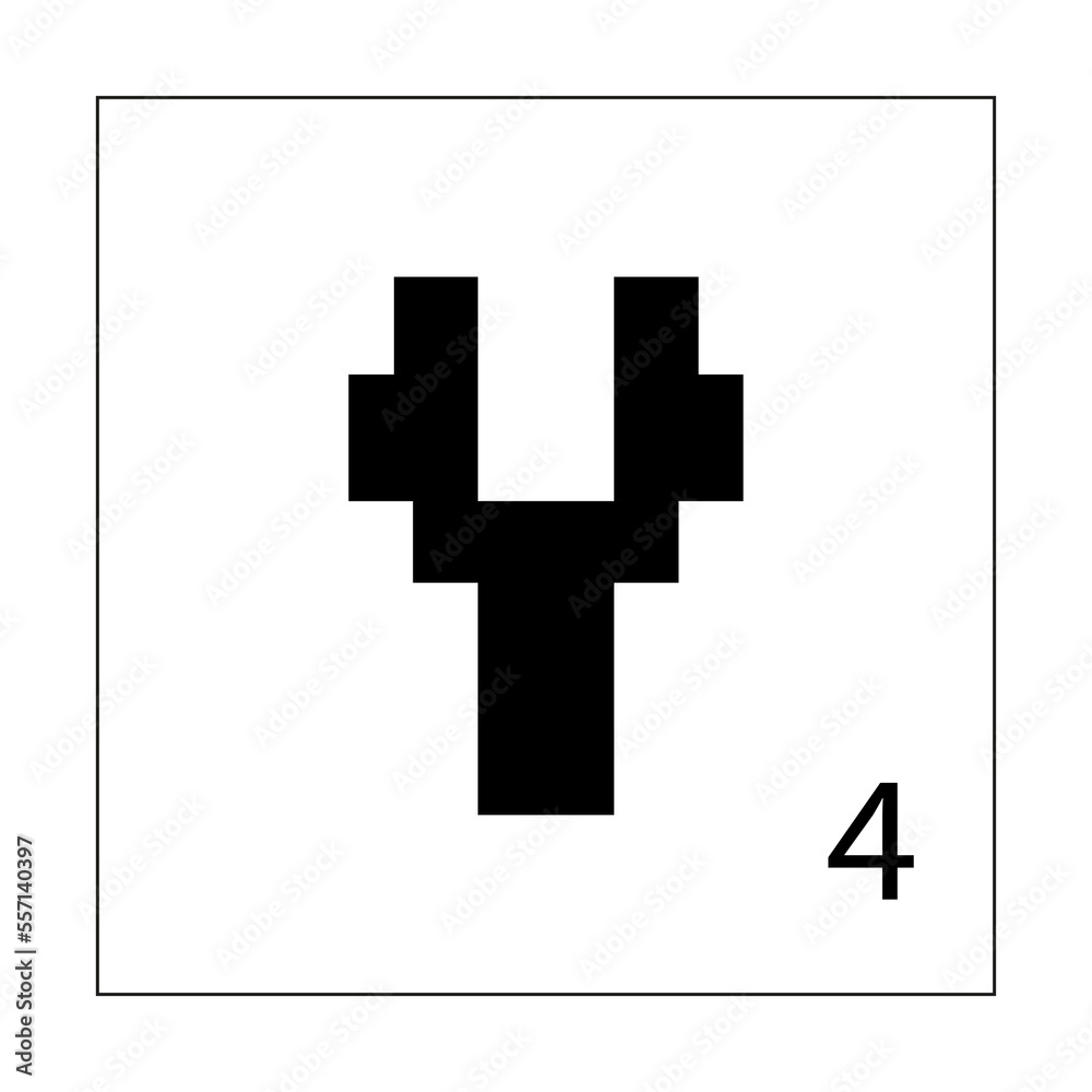 Pixel Alphabet Y Pixel Alphabet Y