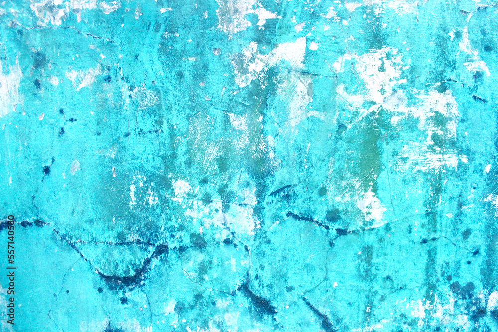 old blue painted wall background texture