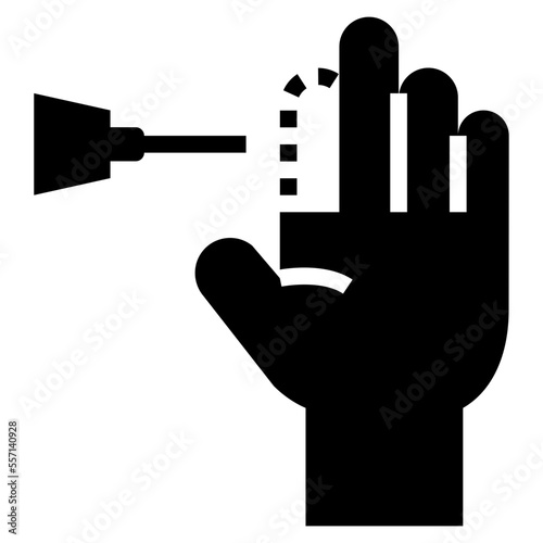 synthetic tissues glyph style icon