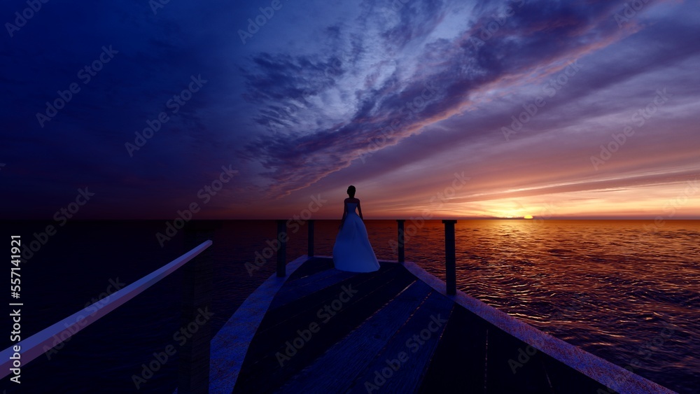 person standing with beautiful ocean view