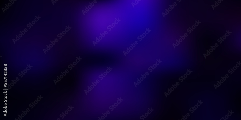 Dark purple, pink vector gradient blur drawing.