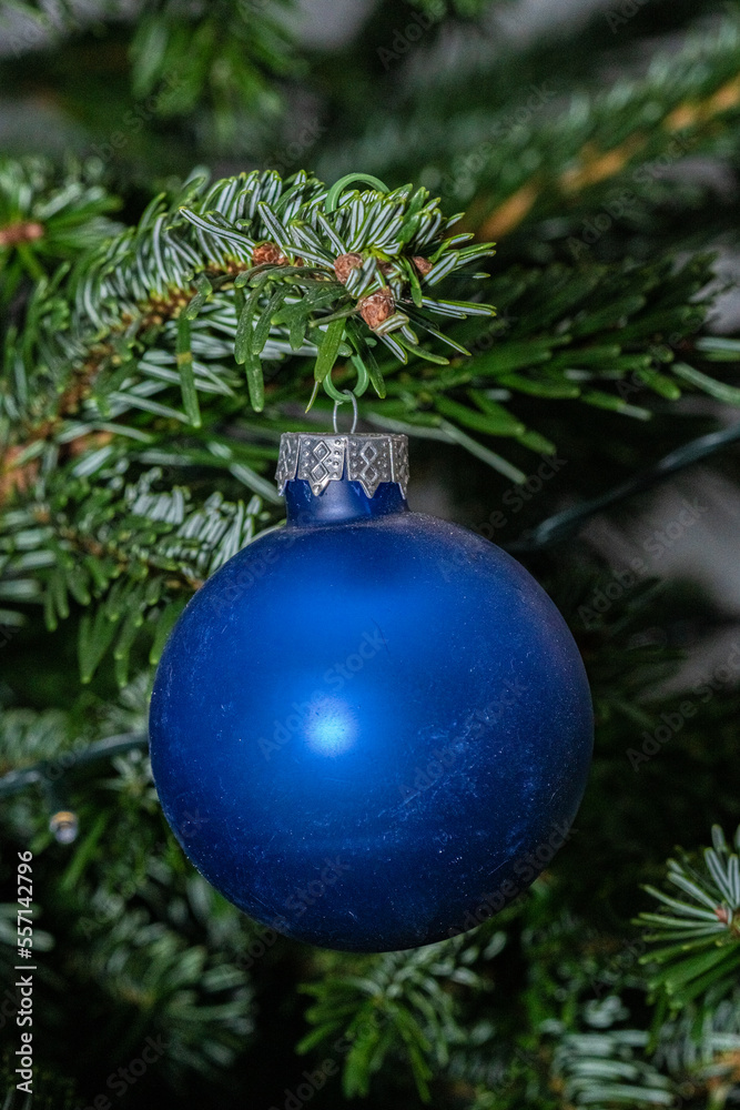 blue ball ornament Christmas tree decoration blue ball ornament Christmas tree decoration