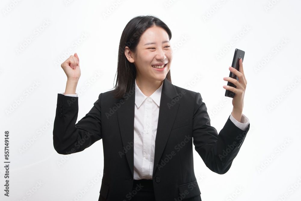 Portrait of successful business asian over white background Portrait of successful business asian over white background