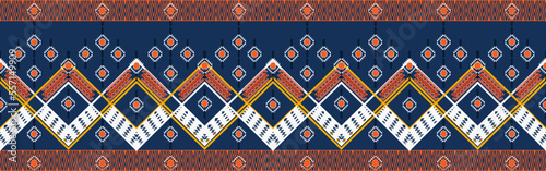 Ethnic fabric texture pattern Abstract Geometric Vector 