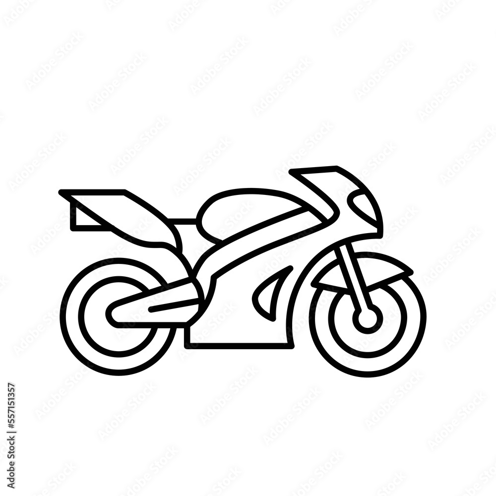 Fototapeta premium Motorcycle icon vector design template