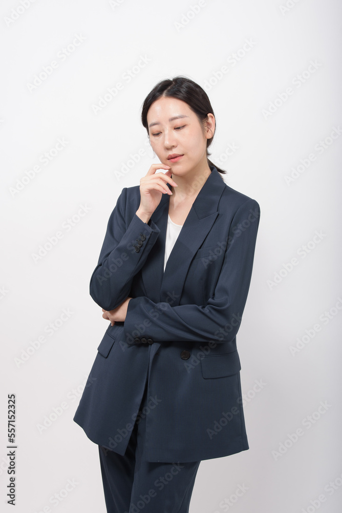 Portrait of successful business asian over white background Portrait of successful business asian over white background
