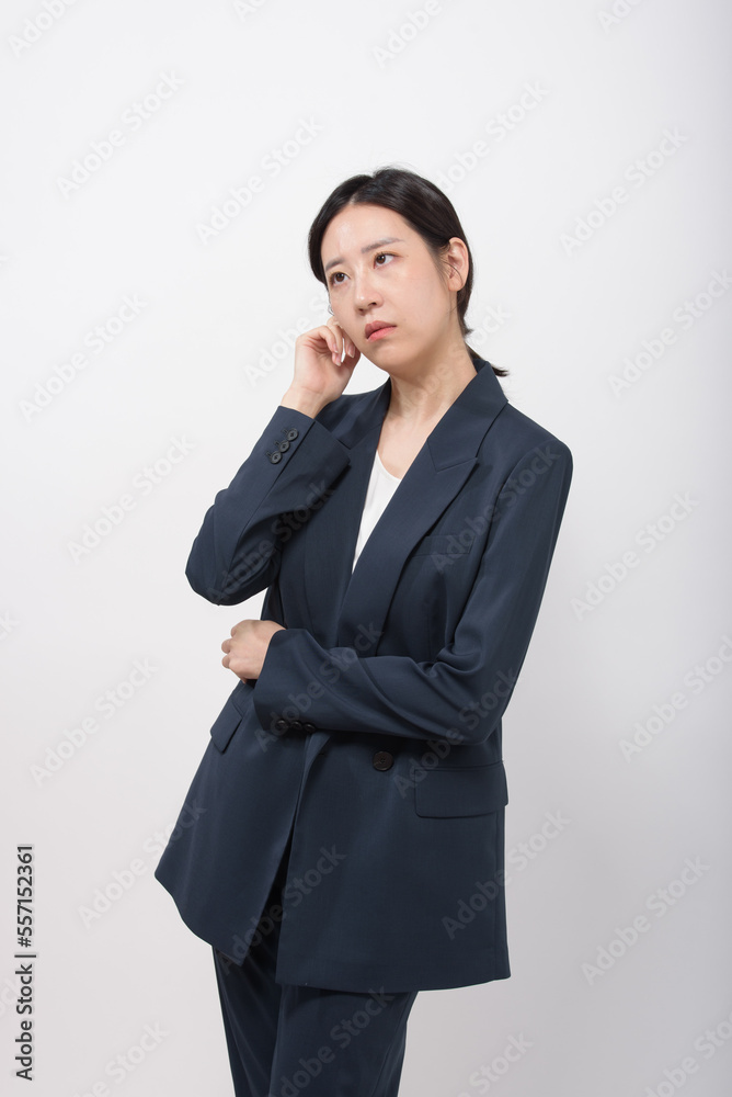 Portrait of successful business asian over white background Portrait of successful business asian over white background