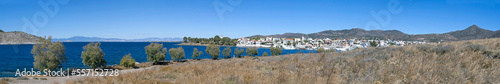 View from the island of Aegina in October to the Moli