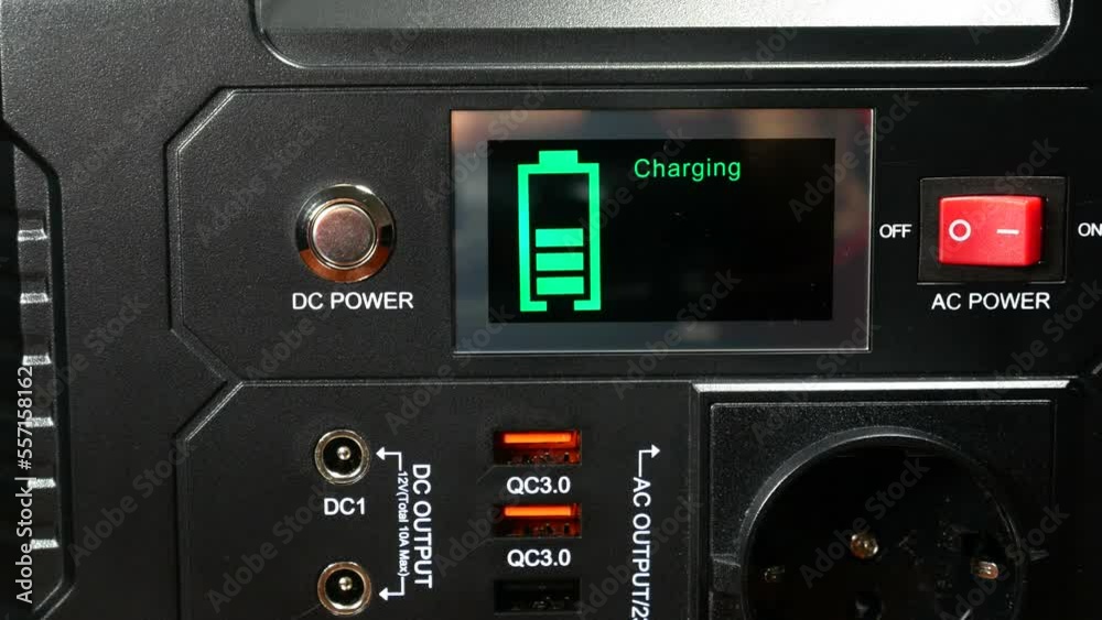 Discharged or low battery level.
Control panel display of lithium Portable Power Station. Charging laptop smartphones, power banks and other gadgets. Modern, information technology. Discharged or low battery level.
Control panel display of lithium Portable Power Station. Charging laptop smartphones, power banks and other gadgets. Modern, information technology.