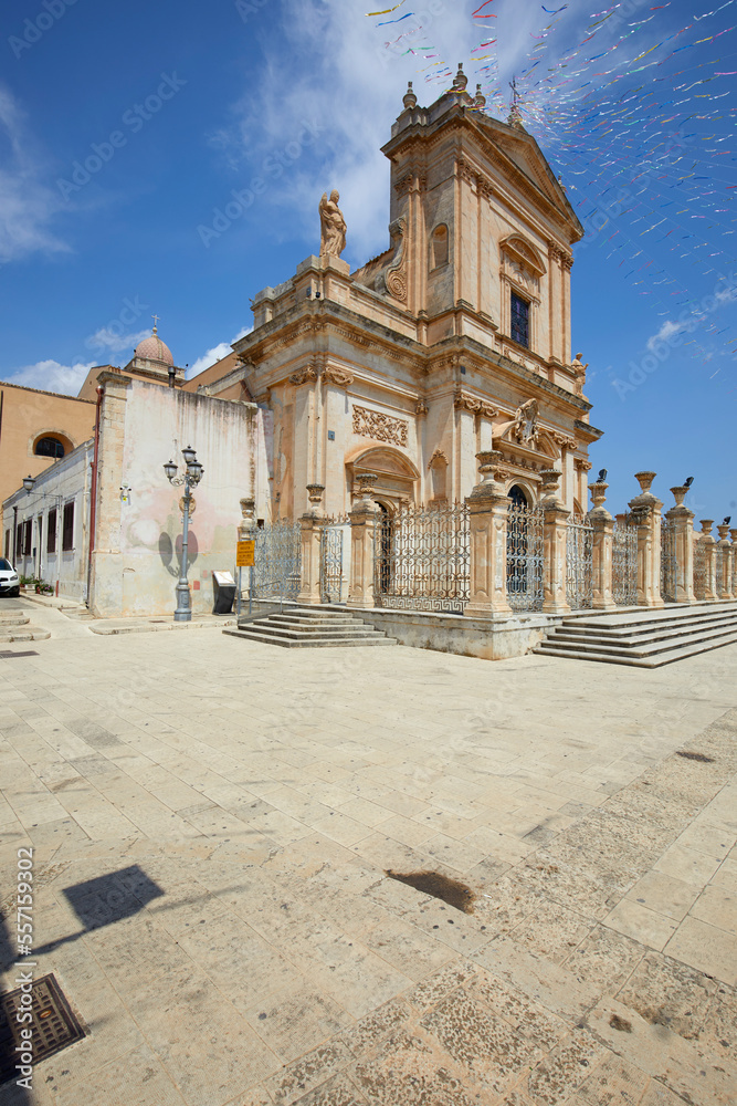 Obraz premium The Basilica di Santa Maria Maggiore in Ispica, Sicily, Italy