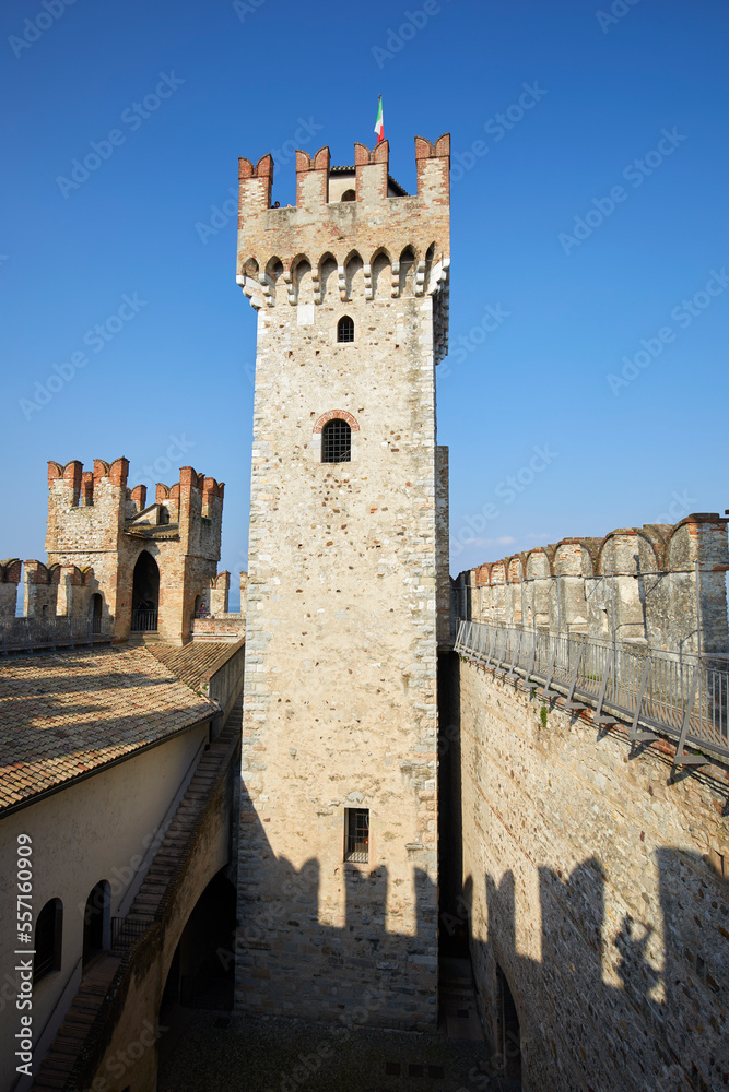 The scaliger castle of Sirmione, Brescia province, Italy