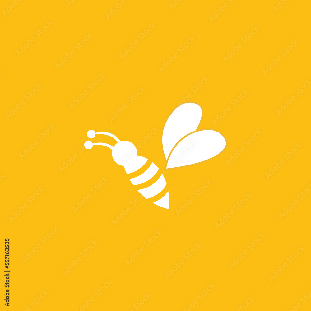 Fototapeta premium Honey bee animal logo Free Vector