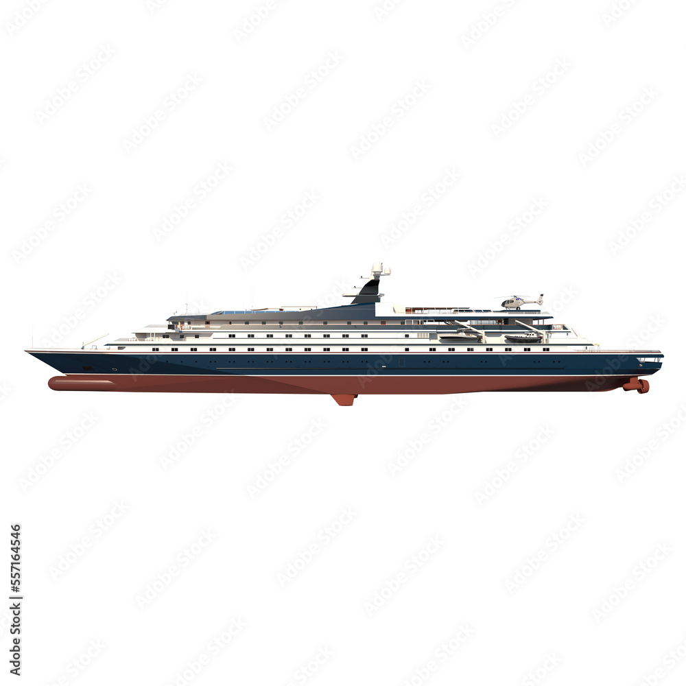 Cruise Ship Boat 1- Lateral view png