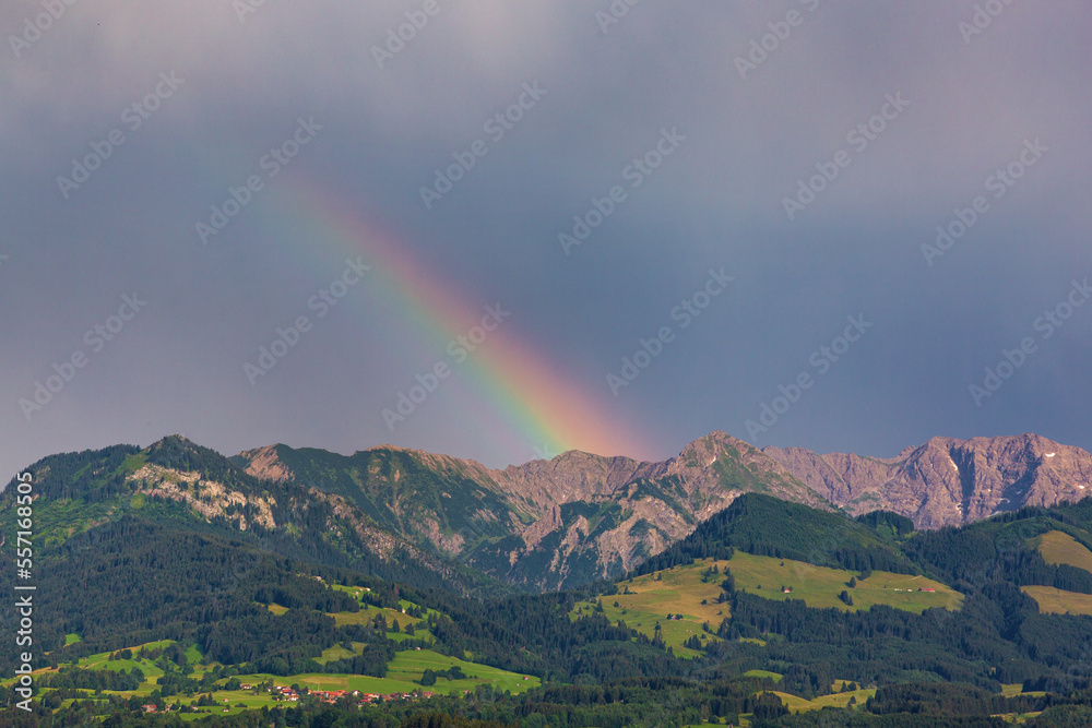 Allgäu - Berge - Regenbogen - Gewitter - Sonnenköpfe