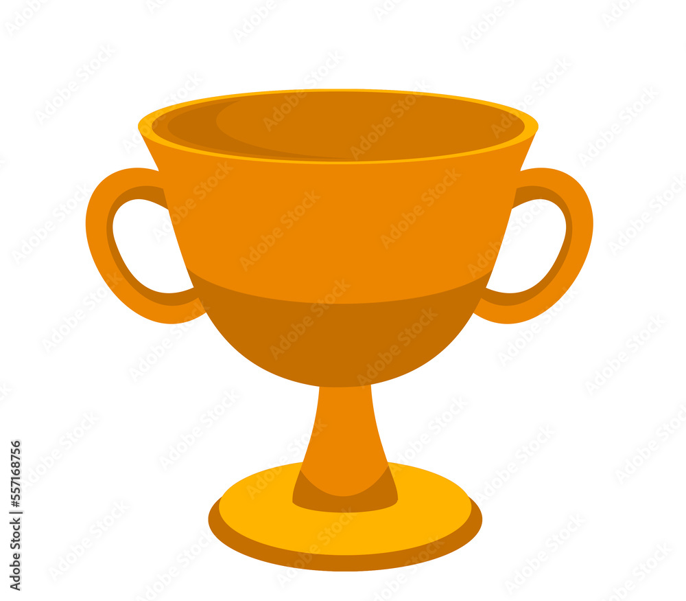 Cartoon shiny championship cup illustration Cartoon shiny championship cup illustration