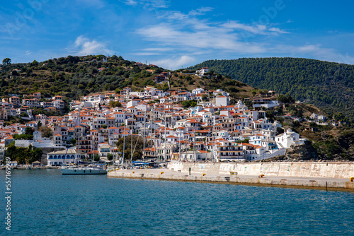 Skopelos town on Skopelos island, Greece 