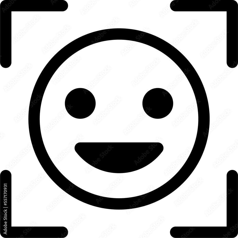 smile frame face emoji thin line edit, editing icon smile frame face emoji thin line edit, editing icon