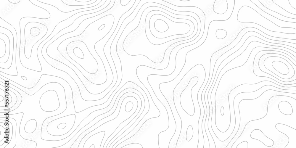 Topographic map. Geographic mountain relief. Abstract lines background. Contour maps. Vector illustration, Topo contour map on white background, Topographic contour lines vector map seamless pattern.