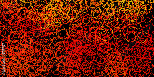 Dark orange vector template with abstract forms.
