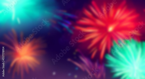 blurry firework