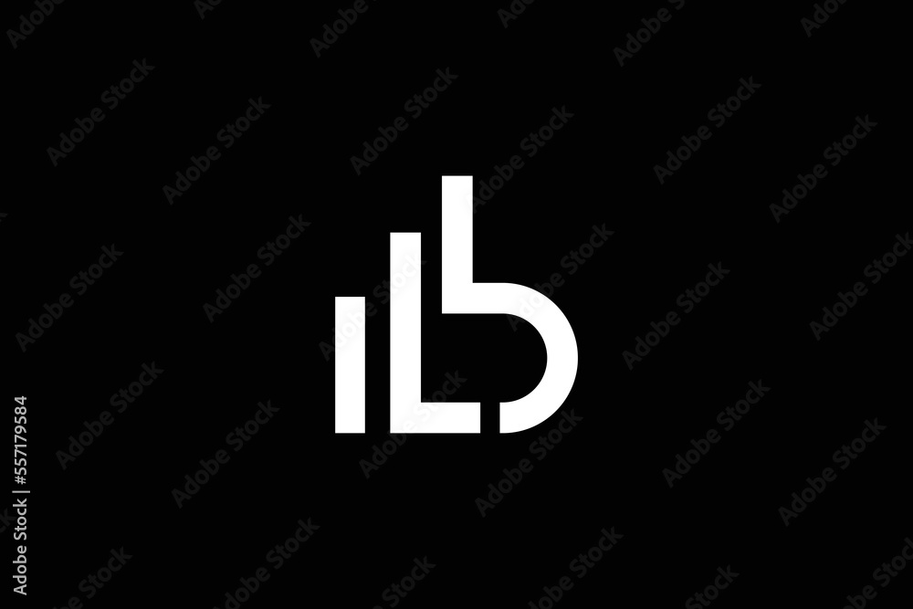 Minimal Awesome Trendy Professional Letter L D Home Logo Design Template On Black Background Minimal Awesome Trendy Professional Letter L D Home Logo Design Template On Black Background