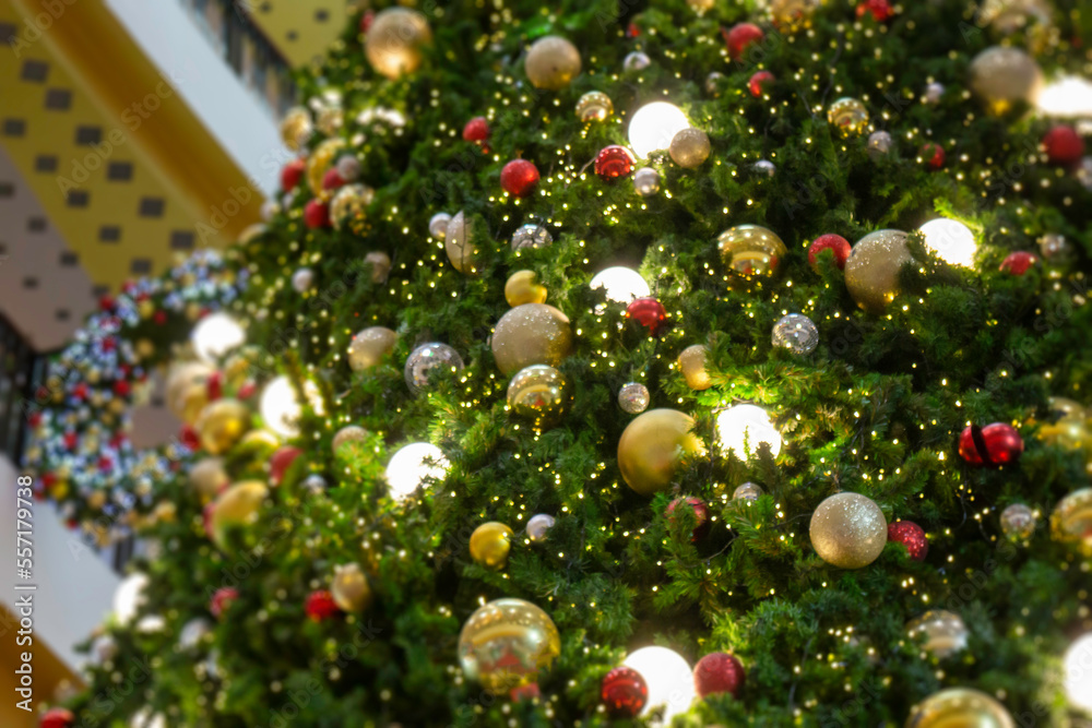 Christmas and New Year decorations in season of greeting Christmas and New Year decorations in season of greeting