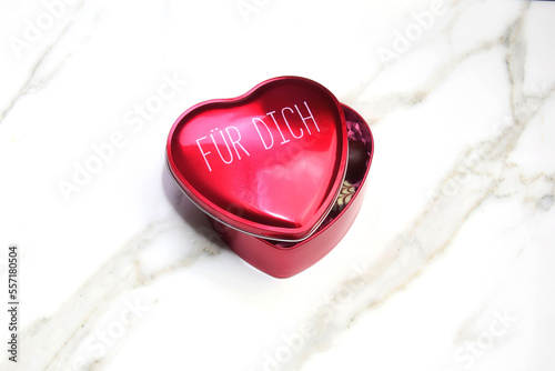 gift heart box of chocolates 