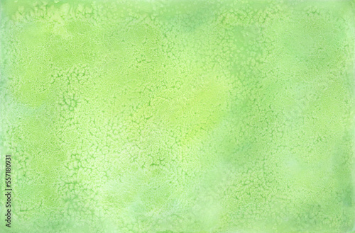 Watercolor painting abstract background or green and yellow abstract watercolor texture backdrop on paper. Spring or summer and season concept. copy space for the text. Hand painted texture style.