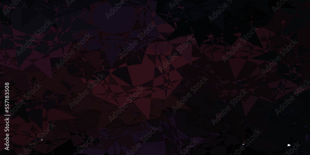 Dark Pink, Red vector template with triangle shapes. Dark Pink, Red vector template with triangle shapes.