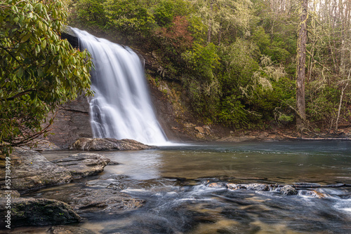 Silver Run Falls Waterfall in Cashiers  North Carolina
