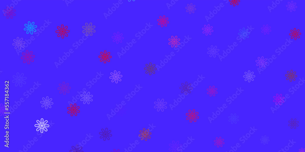 Light Blue, Yellow vector natural artwork with flowers. Light Blue, Yellow vector natural artwork with flowers.