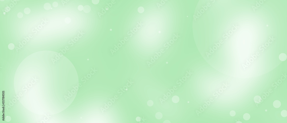 White bokeh on green background White bokeh on green background