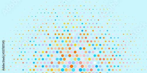 Light Blue, Yellow vector backdrop with dots.