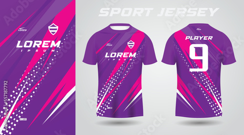 purple pink sport jersey design