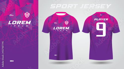 purple pink sport jersey design