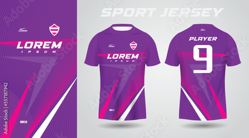 purple pink sport jersey design