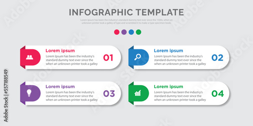 Vector modern business infographic template design