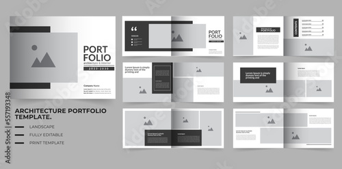 Portfolio design architecture and interior portfolio template