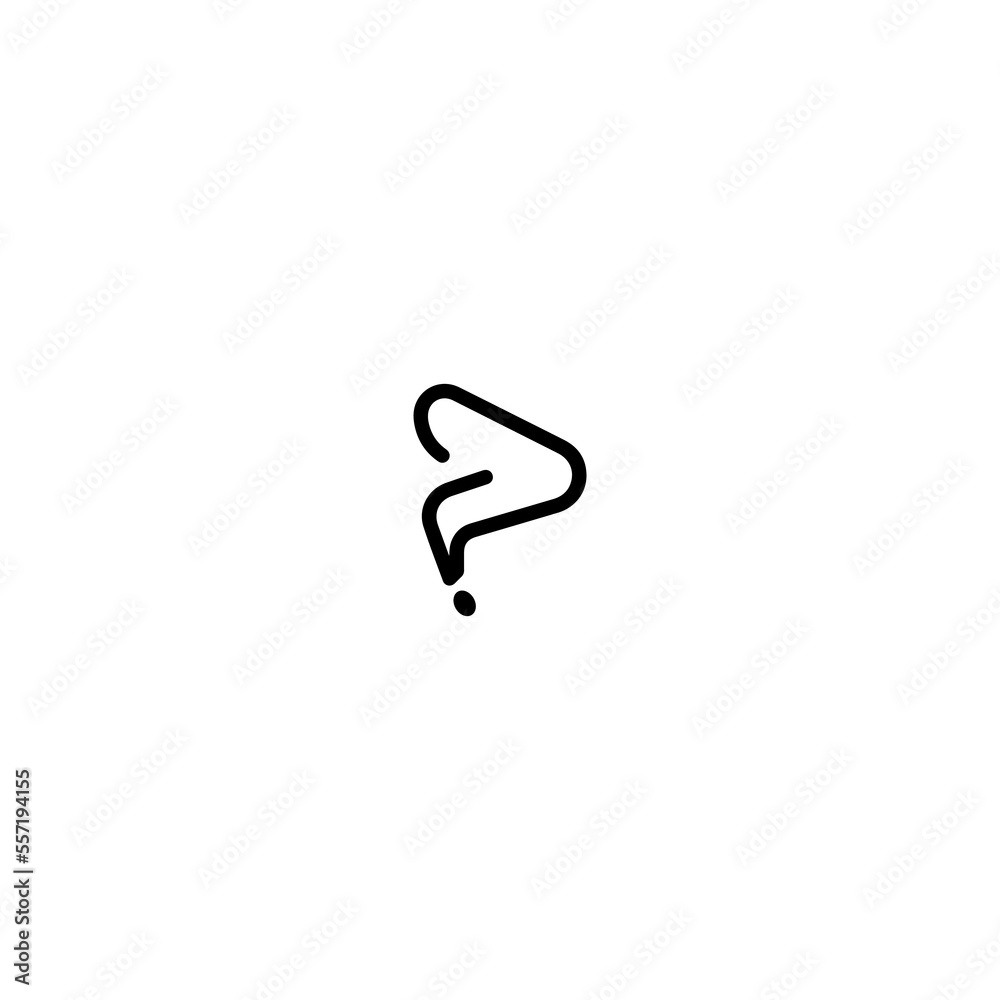 Question icon. Simple style poster background symbol. Question brand logo design element. Info button. Question t-shirt printing. Vector for sticker. Question icon. Simple style poster background symbol. Question brand logo design element. Info button. Question t-shirt printing. Vector for sticker.