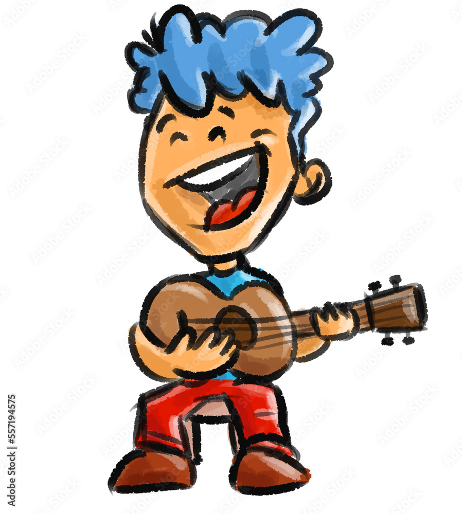 boy plays guitar boy plays guitar