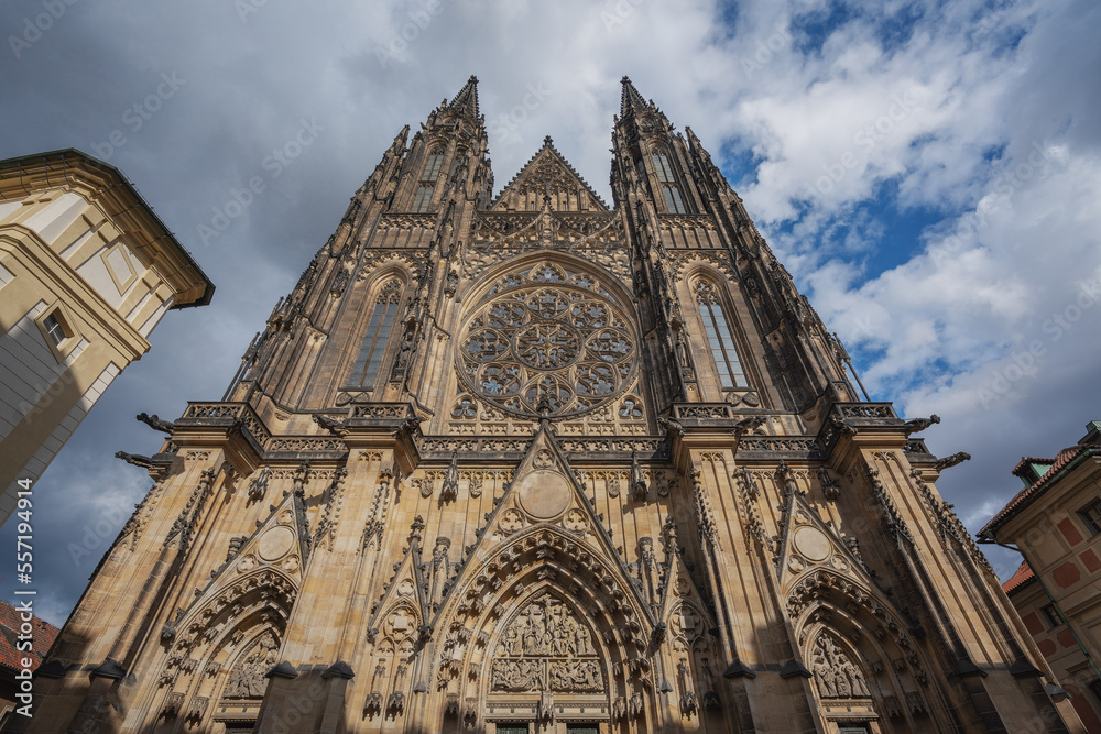 St Vitus Cathedral Main Portal at Prague Castle - Prague, Czech Republic