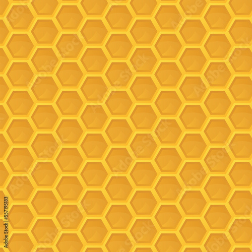 Seamless pattern with honeycomb. Vector illustration with hexagonal texture.