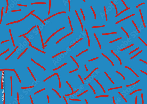 blue background with red lines